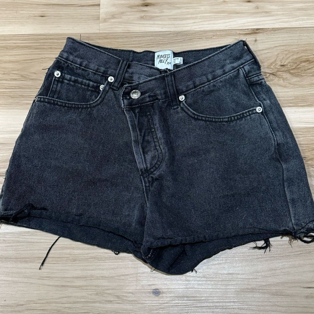 Princess Polly Black Jean Shorts
